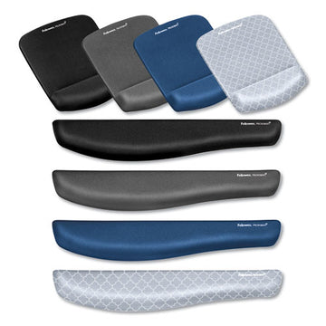 Fellowes® Plushtouch Mouse Pad With Wrist Rest, 7 1-4 X 9 3-8 X 1, Gray-white Lattice freeshipping - TVN Wholesale